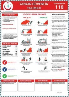 Yangın Güvenlik Talimatnamesi A3 Ebatında