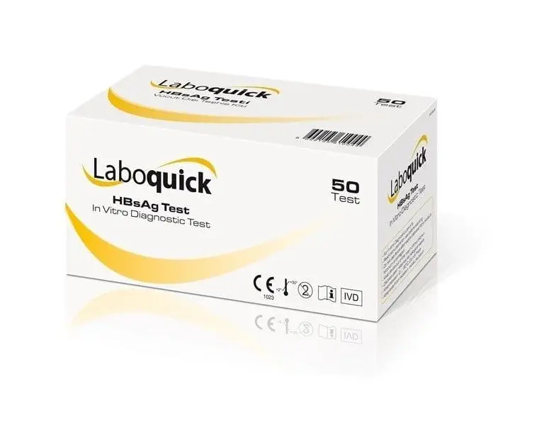 Laboquick HBsAg hepatit B kaset test 50 adet kutusu
