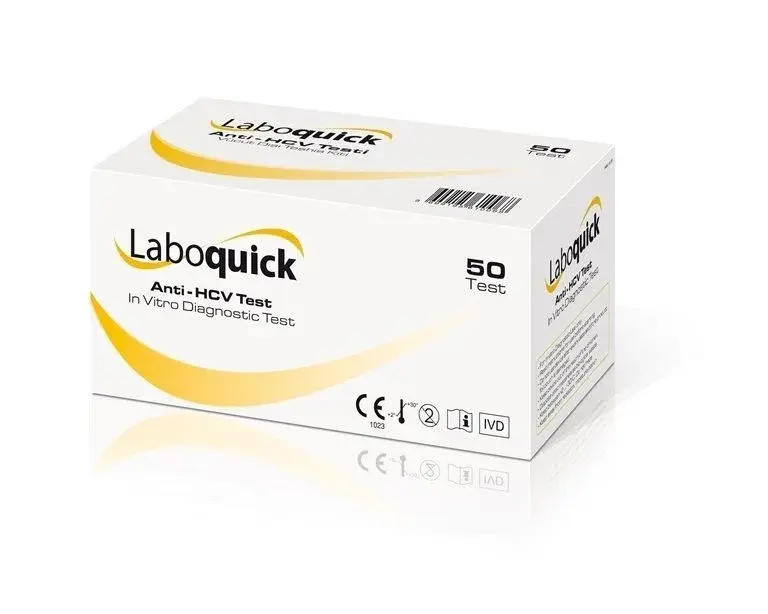 Laboquick Anti HCV hepatit C kaset test 50 adet kutusu