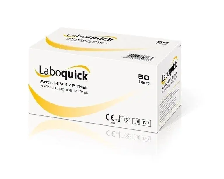 Laboquick Anti HIV 1/2 kaset test 50 adet kutusu