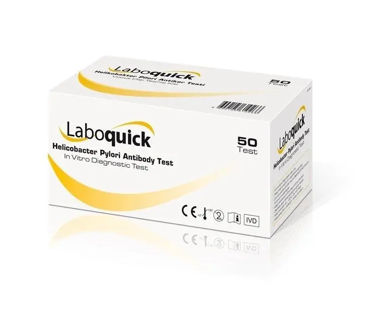 Laboquick Helicobacter pylori antikor kaset test 50 adet kutusu