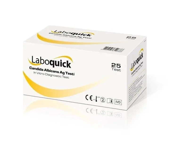 Laboquick Candida albicans antijen kaset test 25 adet kutusu