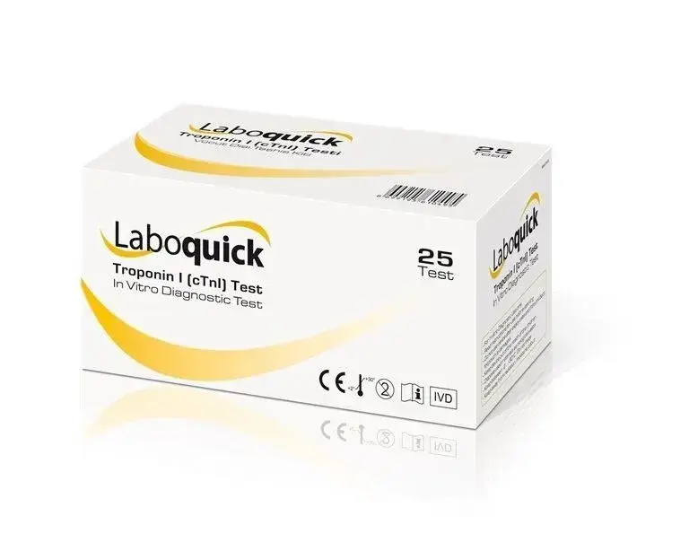Laboquick Troponin I kardiyak kaset test 25 adet kutusu