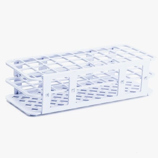 Tüp Standı Tüp Sporu 60 Delikli 16 x 100 Tüpler İçin Beyaz