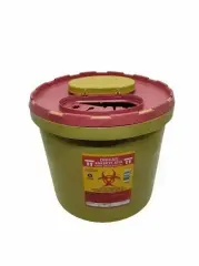 Tıbbi atık kovası 5 lt iğne atma ağzı açık