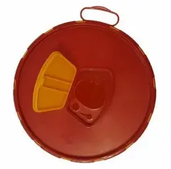 Tıbbi atık kovası 12 lt kapak üstten görünüm