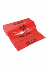 Tıbbi Atık Poşeti Battal Boy 72 cm x 95 cm 10'lu Rulo