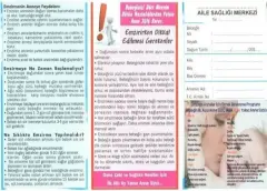 Anne sütü emzirme broşürü dış yüz