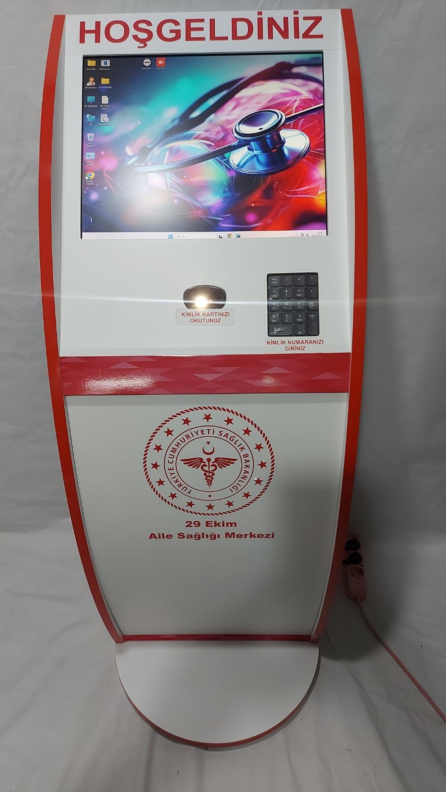Qmatik Aile Hekimliği Kiosk Sistemi Tuş Takımlı