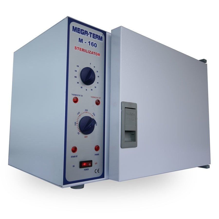 Mega-Term M-160 16 lt Kuru Hava Sterilizatörü Dijital Isı Göstergeli