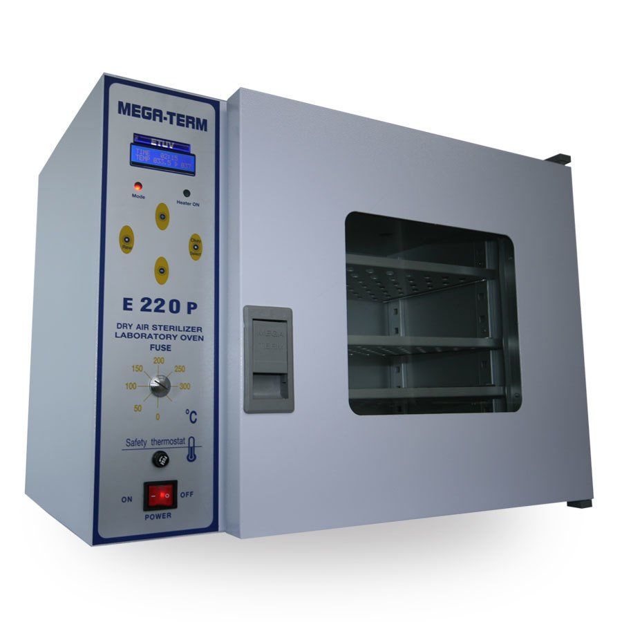 Mega-Term E-220 P 22 lt Kuru Hava Etüv Cam Kapılı P.I.D Kontrollü