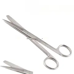Rodus Cerrahi Makas Sivri/Küt 15 cm Düz