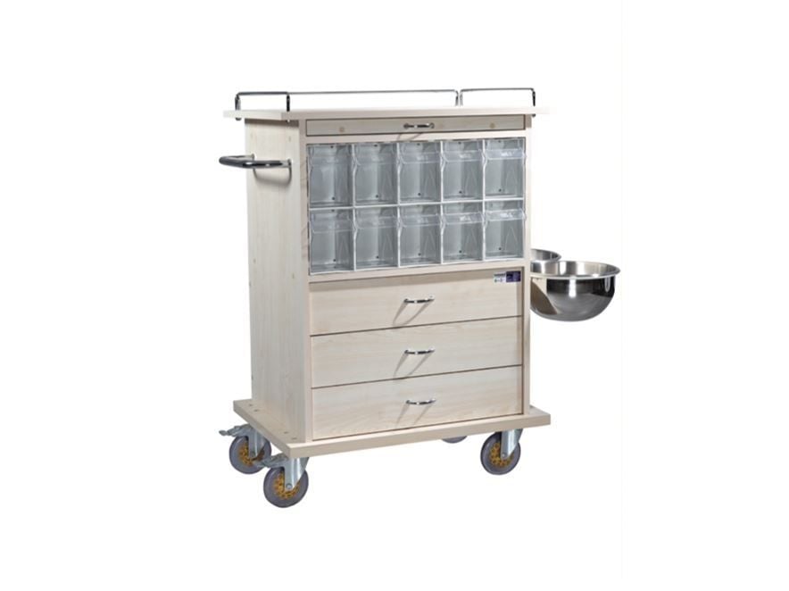 Turmed TM-B 2023 Acil ve İlaç Arabası 20 Gözlü Ahşap