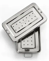 Wellson Sterilizasyon Kutusu Delikli Kilitli 25 cm