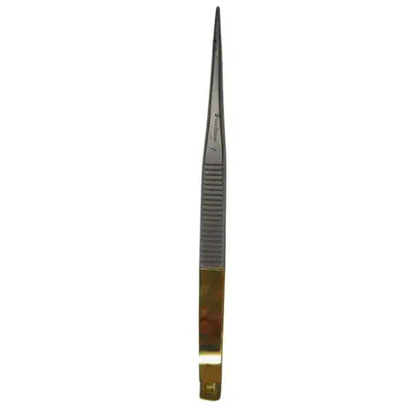 Wellson Mikro Portegü Castroviejo 14 cm Düz TC Altın Sap