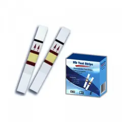 Mission Hb hemoglobin test stripleri ve kutusu