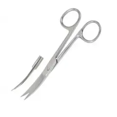 Wellson Standart Makas 15 cm Sivri/Sivri Eğri