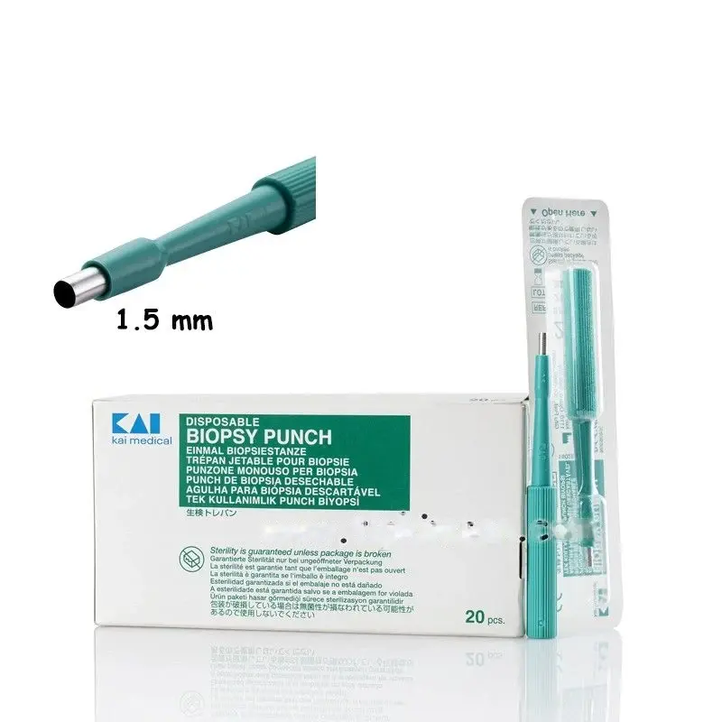 Kai Biyopsi Punch 1.5 mm Tek Kullanımlık Steril