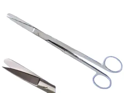 Rodus Cerrahi Makas Sivri/Küt 20 cm Düz