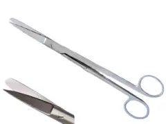 Rodus Cerrahi Makas Sivri/Küt 20 cm Düz