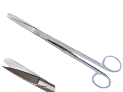 Cerrahi Makas Sivri/Küt 20 cm Düz