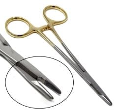 Portegü Olsen Hegar 16 cm Makaslı TC Model Sarı Saplı