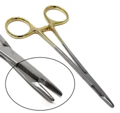 Rodus Portegü Olsen Hegar 16 cm Makaslı TC Model Sarı Saplı