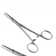 Crile tipi düz hemostatik pens 14 cm