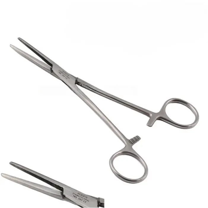 Crile tipi düz hemostatik pens 16 cm