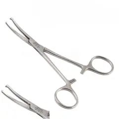 Eğri Kocher pensi 15 cm 1x2 dişli