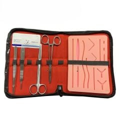 Sütür Eğitim Seti Çantalı Kesikli Sütür Pedli