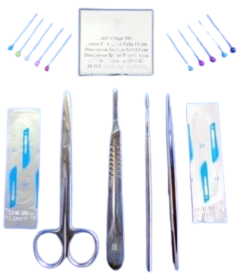 Diseksiyon Seti 1 - 6 Parça Bistüri Sapı No:4