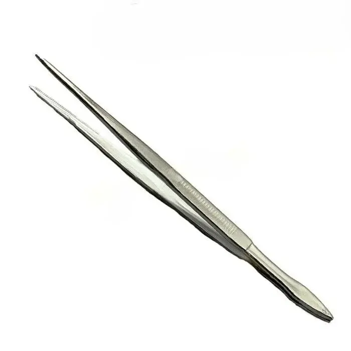 Penset 16 cm Cımbız Düz Sivri Uçlu Nikel Kaplama