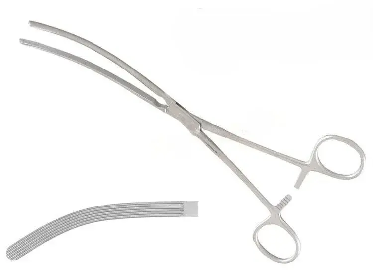 Bağırsak Pensi 24 cm Eğri
