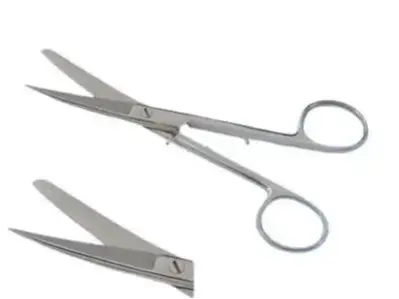 Rodus Cerrahi Makas Sivri/Küt 15 cm Eğri