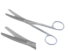 Rodus Cerrahi Makas Küt/Küt 15 cm Eğri