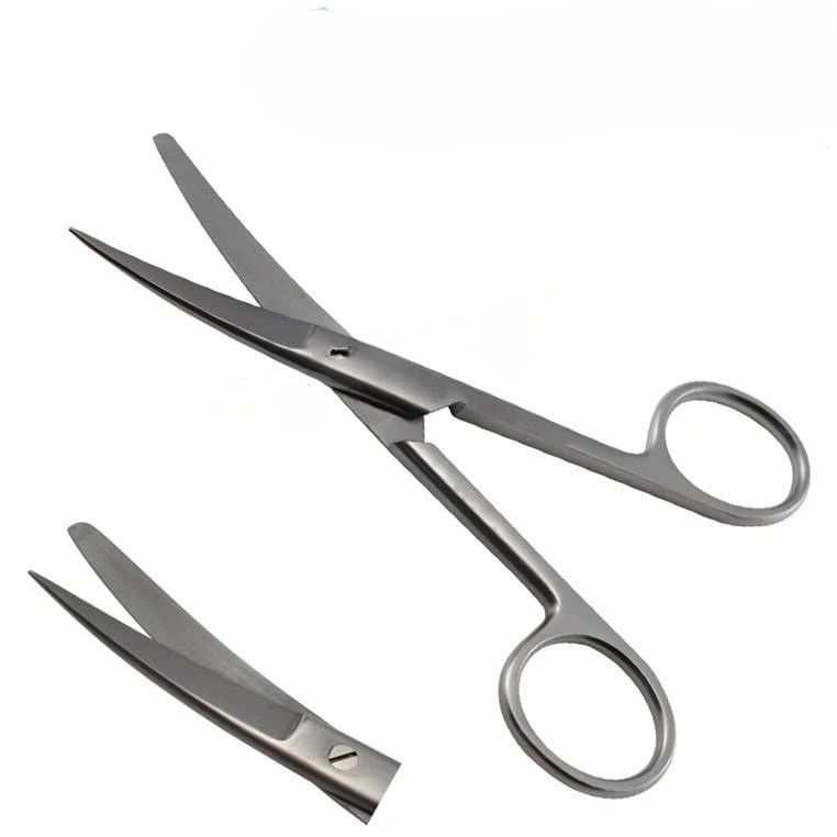 Cerrahi Makas Sivri/Küt 12.5 cm Eğri