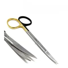 Cerrahi Makas İris Süper Cut TC 11 cm Eğri