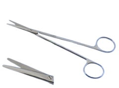 Diseksiyon Makası Düz 14.5 Cm Metzenbaum Makası