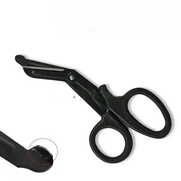 Bandaj Makası 18 cm Trauma Makası Taktik Makas Siyah