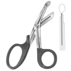 Paslanmaz çelik bandaj makası 18 cm trauma makası