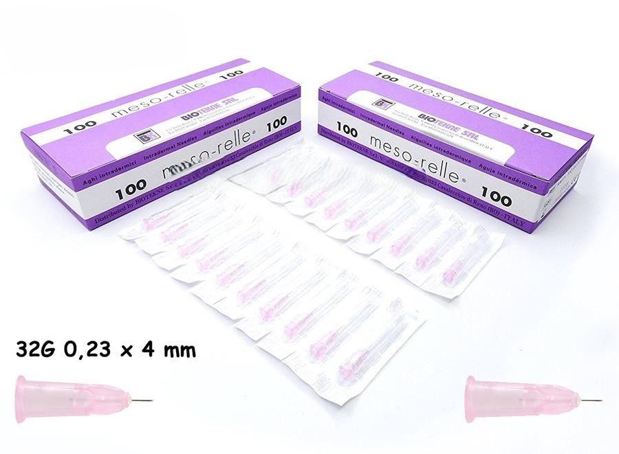 Mezoterapi iğnesi 32g 4 mm 0,23 100 Adet