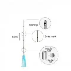 Dolgu Kanülü 27g x 38 mm 1 adet farklı açıdan görünüm