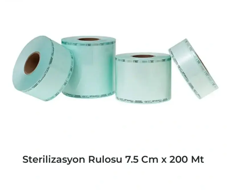 Sterilizasyon Rulosu 7,5 cm x 200 mt