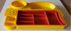 Plastik Tedavi Tepsisi Double Tray 5 Bölmeli