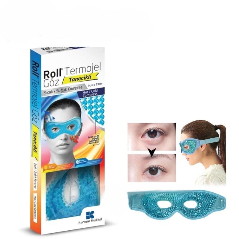 Roll Göz için Termojel Tanecikli Sıcak Soğuk Kompres 9 cm x 23 cm