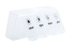 İlaç Kutusu Günlük 4 Gözlü Kapaklı