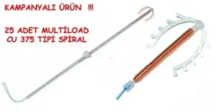 Rahim İçi Gebelik Önleyici Alet Ria Spiral Cu 375 Multiload Tipi 25 adet