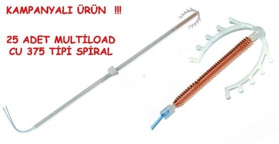 Rahim İçi Gebelik Önleyici Alet Ria Spiral Cu 375 Multiload Tipi 25 adet