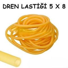 Dren Lastiği Lastik Turnike 5x8 mm Serum Lastiği 1 Metre